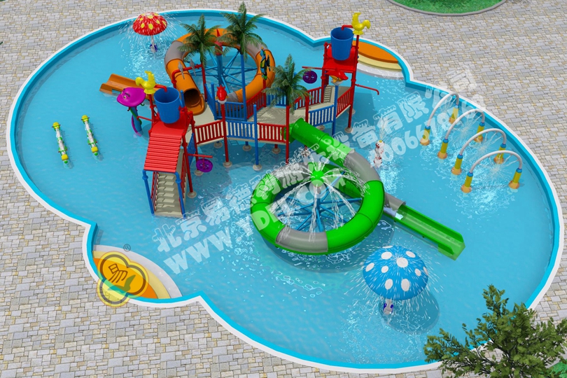 兒童戶(hù)外水上滑梯一