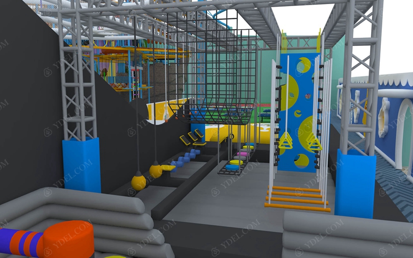 室內兒童淘氣堡樂園內部結構